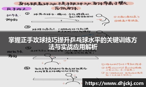 掌握正手攻球技巧提升乒乓球水平的关键训练方法与实战应用解析